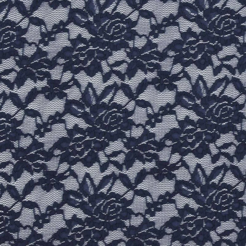 Lace Fabric Stretch Navy Lace Fabric Stretch Navy