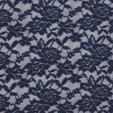Blonde Stof Elastisk Navy Blonde Stof Elastisk Navy - (Kniplinger Stof)