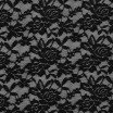 Tissu Dentelle Élastique Noir - (Dentelle Tissu )