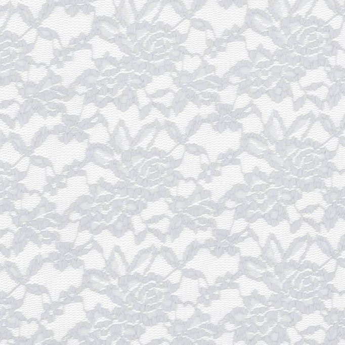 Spitzenstoff Stretch Weiß - (Spitzenstoff)