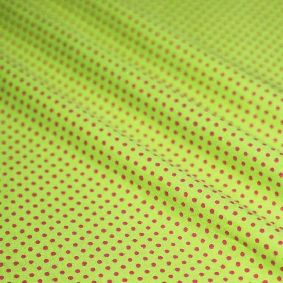 Polka Dot Fabric Lime / Fuchsia 2mm Polka Dot Fabric Lime / Fuchsia 2mm