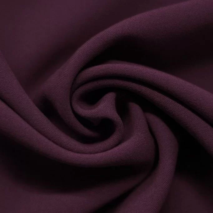Tissu Gabardine Violet Foncé Stretch - (Tissu Gabardine)