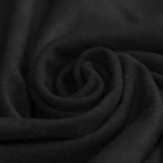 Stretch Imitation Suede Fabric Black
