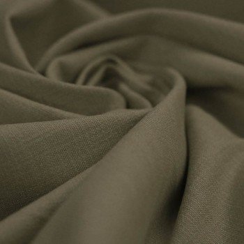 Stretch Linen Fabric Army Green 