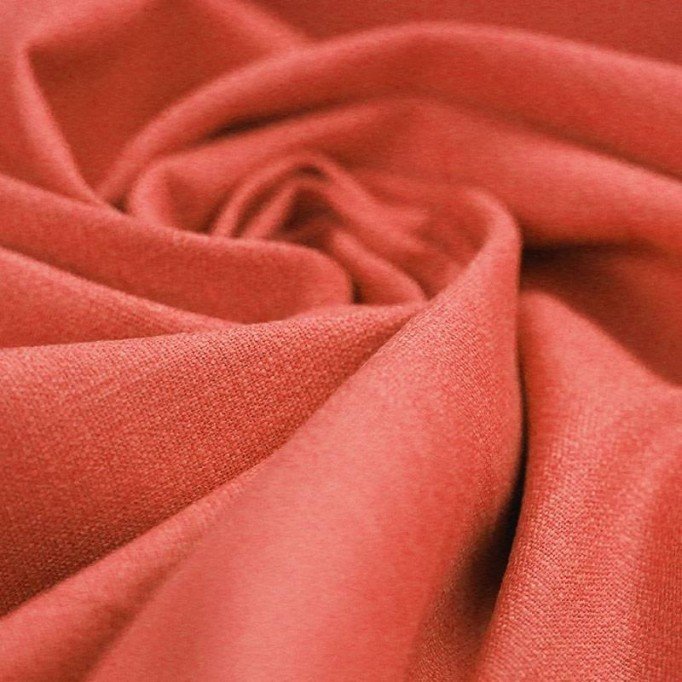Stretch Linen Fabric Coral Pink - (Fashion Fabrics)