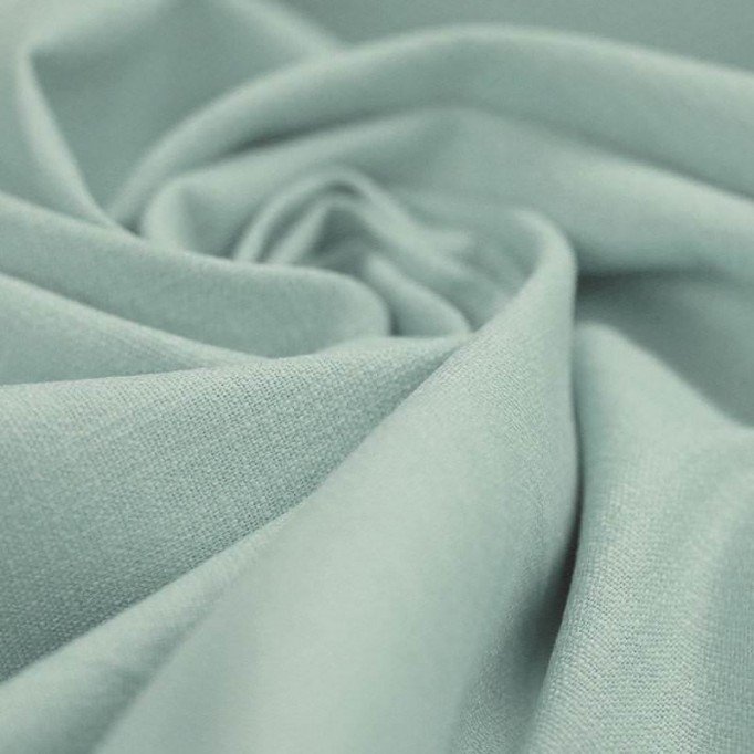 Stretch Linen Fabric Sea Green  - (Fashion Fabrics)
