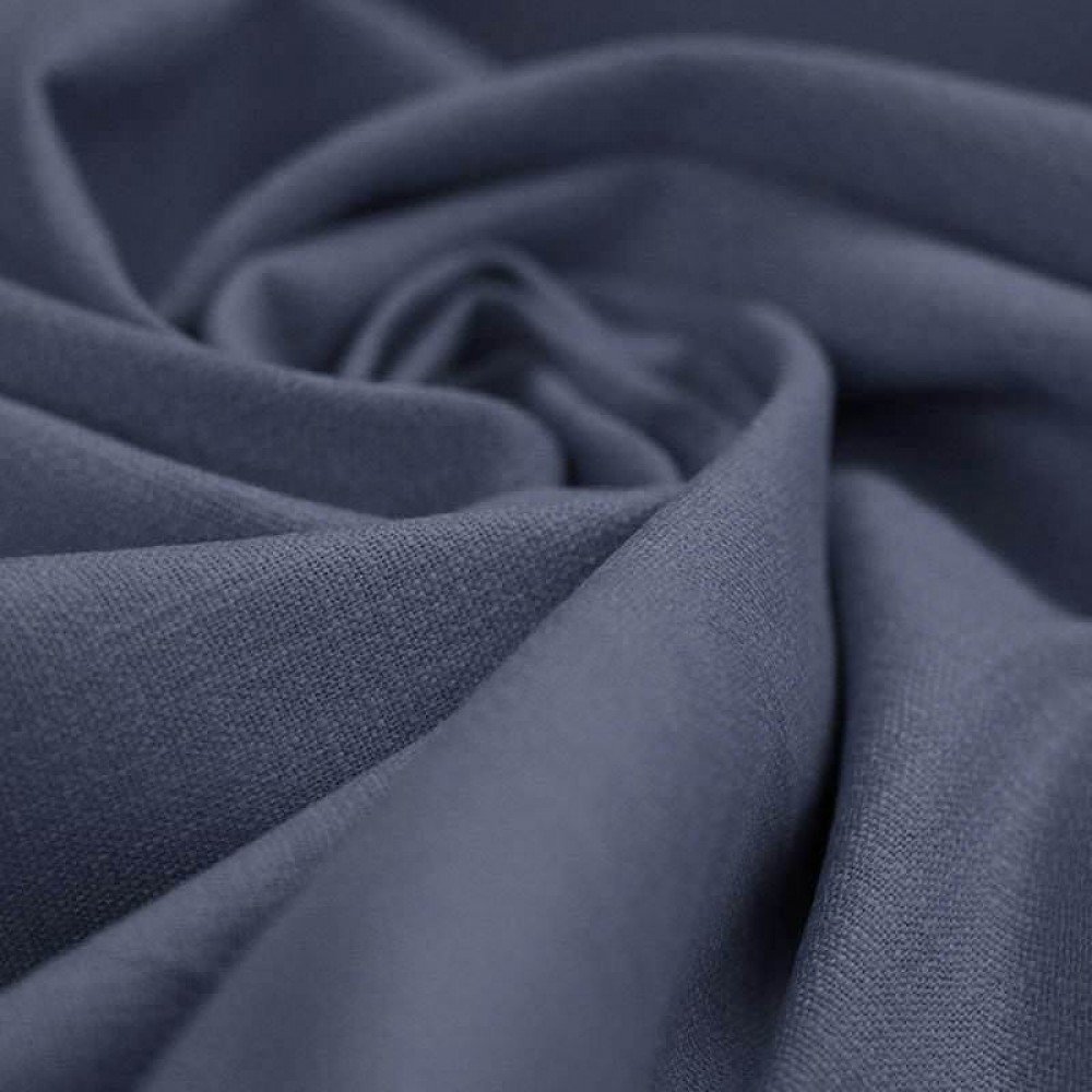 Stretch Linen Fabric Dark Jeans