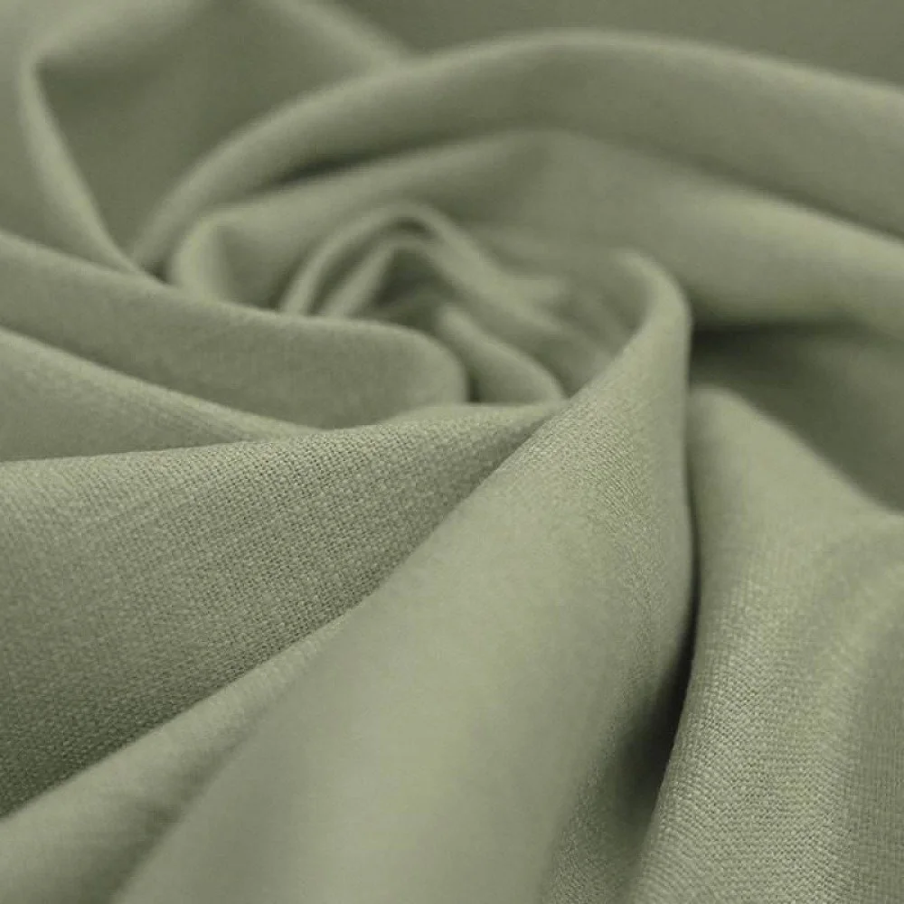 Stretch Leinenstoff Olive