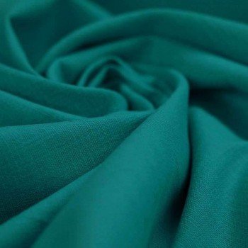 Stretch Linen Fabric Petrol