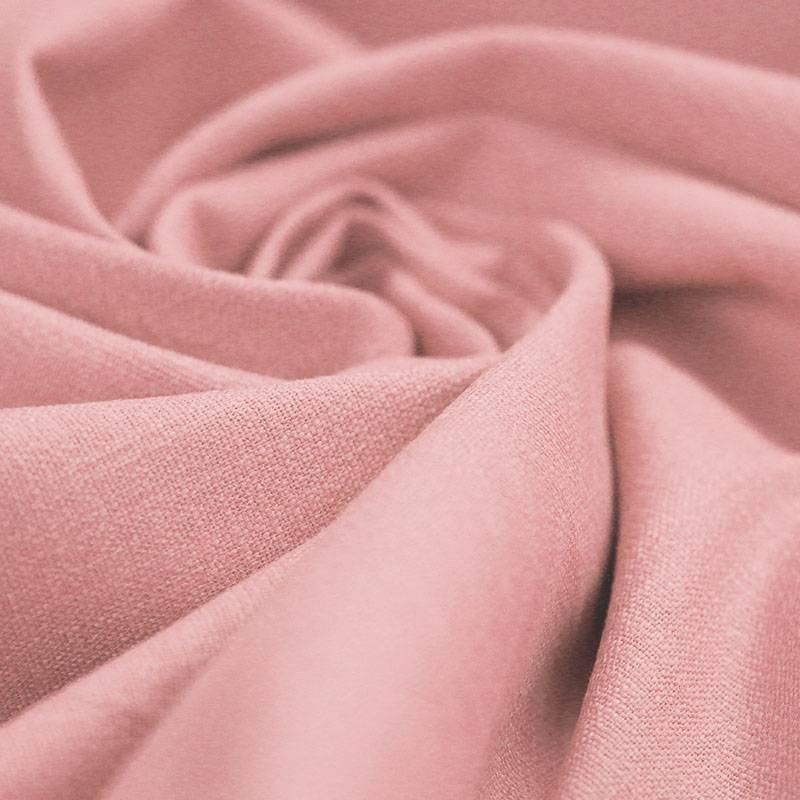 Stretch Linnen Stof Roze