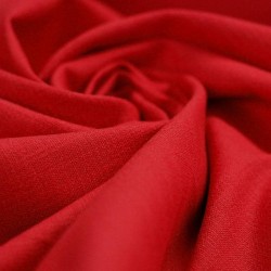 Tissu Lin Stretch Rouge