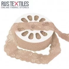 Kantband Elastisch Beige 35mm 