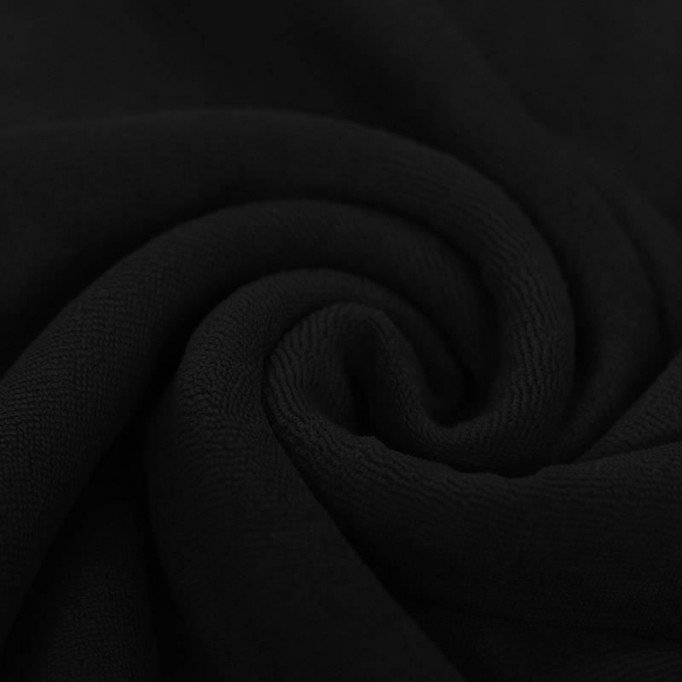 Tissu Jersey Éponge Noir - (Tissu Jersey Éponge)