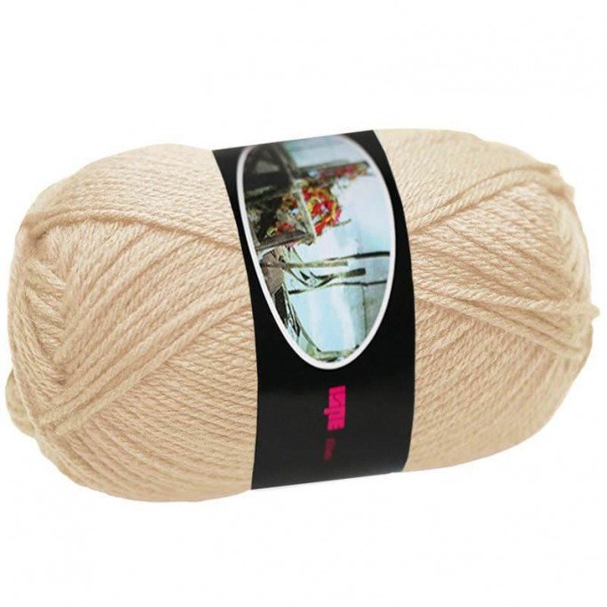 Knitting Wool ISPE Needle Size 4 Beige - (Wool Knitting Yarn Needle Size 4)