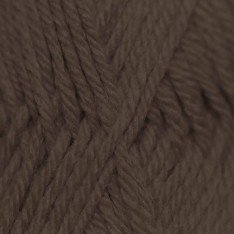 Knitting Wool ISPE Needle Size 4 Dark Brown