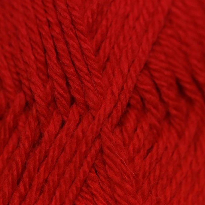 Knitting Wool ISPE Needle Size 4 Dark Red - (Wool Knitting Yarn Needle Size 4)