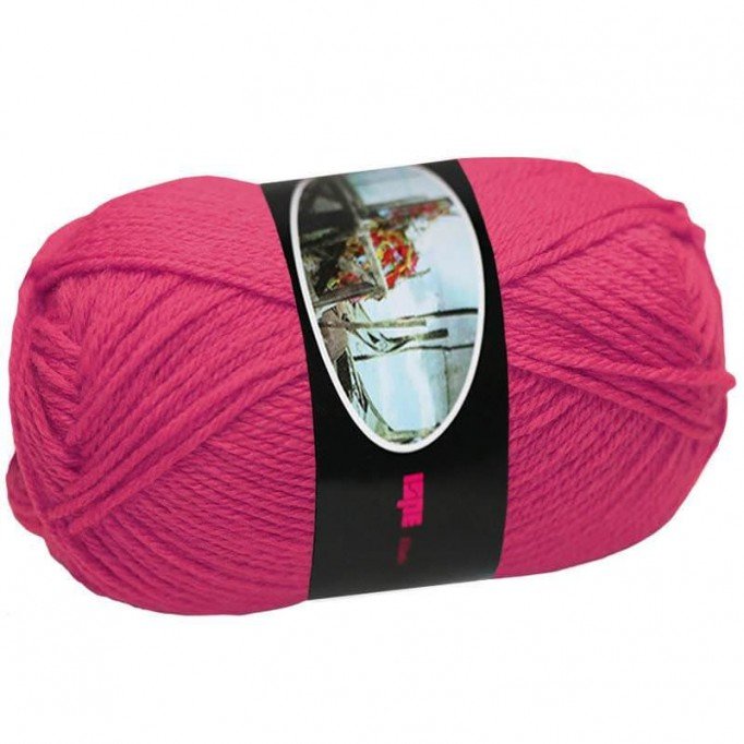 Strickwolle ISPE Nadelstärke 4 Fuchsia - (Wolle Strickgarn Nadel Größe 4)