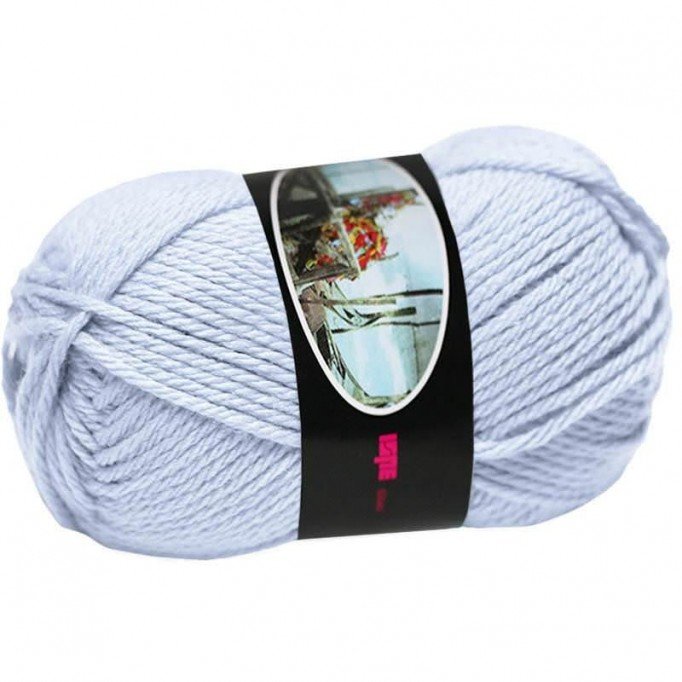 Knitting Wool ISPE Needle Size 5,5 - 6 Light Blue - (Wool Knitting Yarn Needle Size 5,5 - 6)