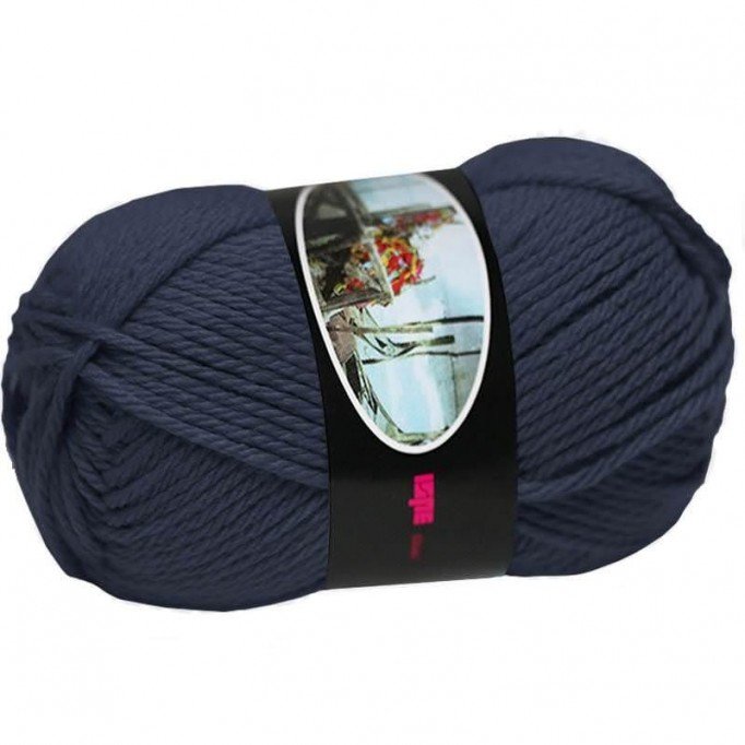 Knitting Wool ISPE Needle Size 5,5 - 6 Navy - (Wool Knitting Yarn Needle Size 5,5 - 6)