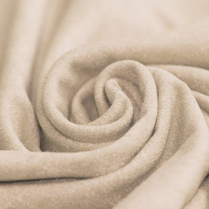Stretch Imitatie Suède Stof Beige - (Suede Stoffen)