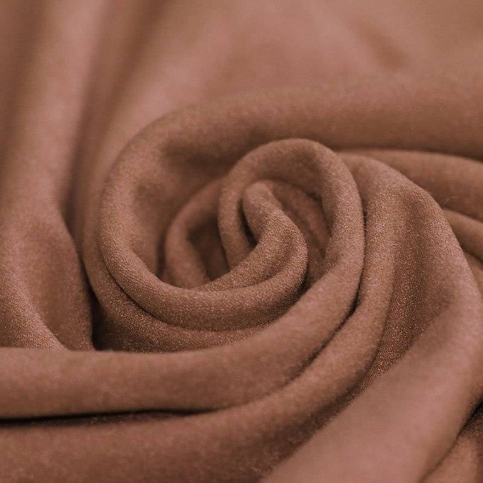 Stretch Imitatie Suède Stof Kamel - (Suede Stoffen)
