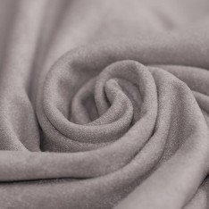 Stretch Imitation Suede Fabric Light Grey