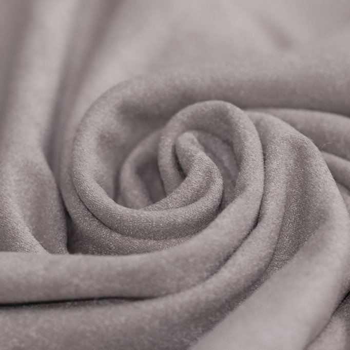 Stretch Imitatie Suède Stof Licht Grijs - (Suede Stoffen)