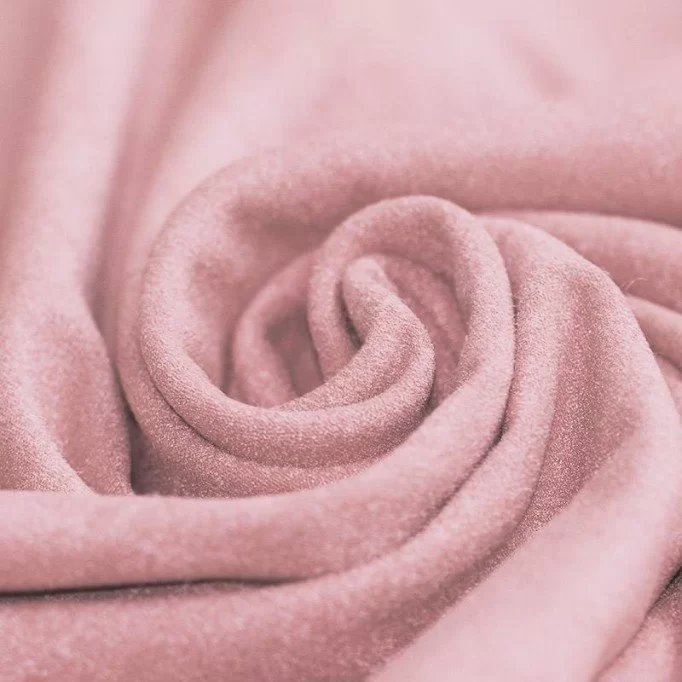 Tissu Suède Stretch Rose - (Tissu Suède )