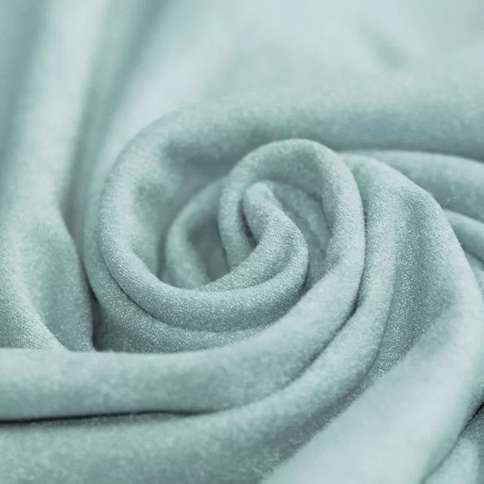 Tissu Suède Stretch Mer Verte - (Tissu Suède )