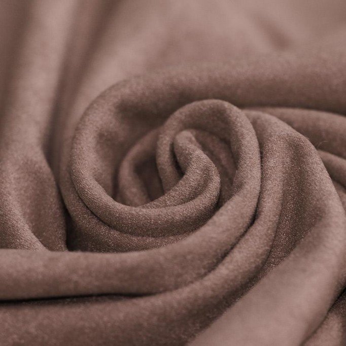 Stretch Imitatie Suède Stof Taupe - (Suede Stoffen)