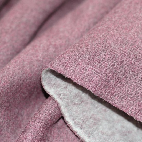 Jogging Fabric Melee (Yarn Dyed) Old Pink Jogging Fabric Melee (Yarn Dyed) Old Pink