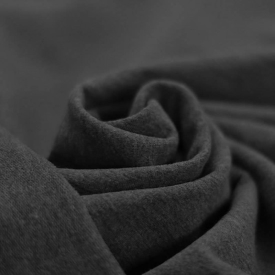 Tissu Sweat Gris Foncé Mêlée Tissu Sweat Gris Foncé Mêlée