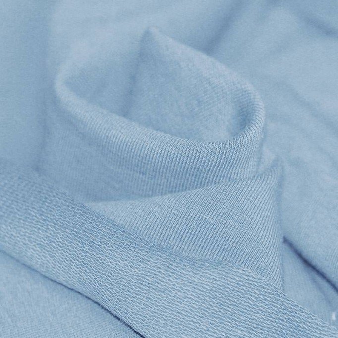 Tissu Sweat Bleu Clair  - (Tissu Sweat)