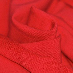 French Terry Fabric Red