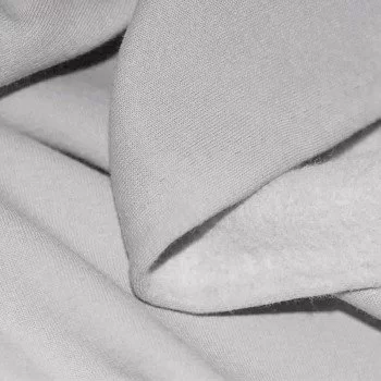 Tissu Sweat Molleton Gris Clair  Tissu Sweat Molleton Gris Clair