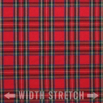 Schotse Ruit Stof Stretch Royal Stuwart Schotse Ruit Stof Stretch Royal Stuwart