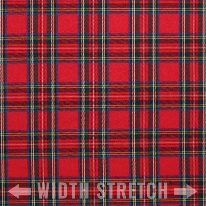 Tissu Tartan Écossais Stretch Royal Stuwart - (Tissus Écossais Tartan)
