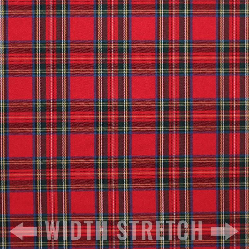 Schotse Ruit Stof Stretch Royal Stuwart