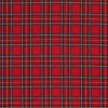 Scottish Tartan Fabric Small Red Stuwart
