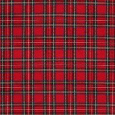 Scottish Tartan Fabric Small Red Stuwart