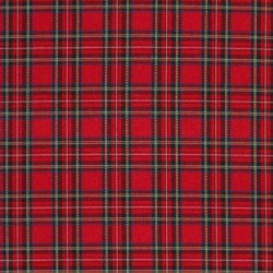 Tkanina Szkocka Kratę (Tartan) Mały Czerwony Stuwart