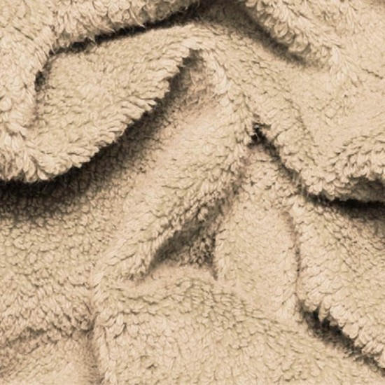 Curly Teddy Fabric Beige Curly Teddy Fabric Beige