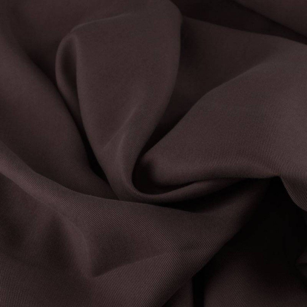 Tissu Tencel De Sergé Brun