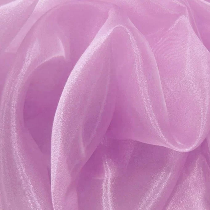 Organza Stoff Flieder Rosa - (Organza Stoffe)