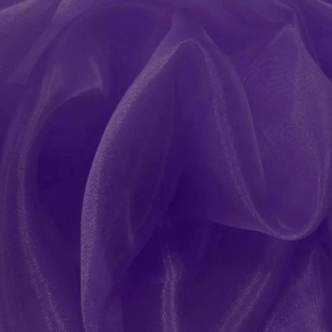 Tissu Organza Violet - (Tissu Organza)