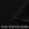 Tissu Jeans Stretch 10-OZ Noir - (Tissu Jeans Coton)