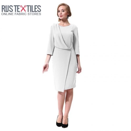 Stretch Gabardine Fabric White Stretch Gabardine Fabric White