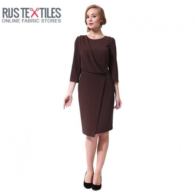 Tessuto Gabardine Stretch Marrone - (Tessuto Gabardine )