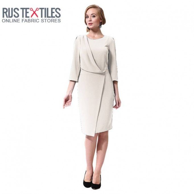 Stretch Gabardine Stoff Ecru  - (Gabardine Stoffe )