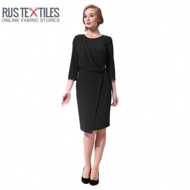 Stretch Gabardine Fabric Black - (Gabardine Fabric )
